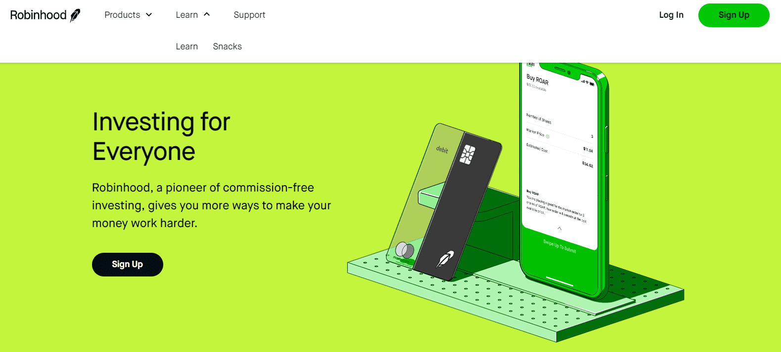 Robinhood Review landing page Robinhood Review landing page